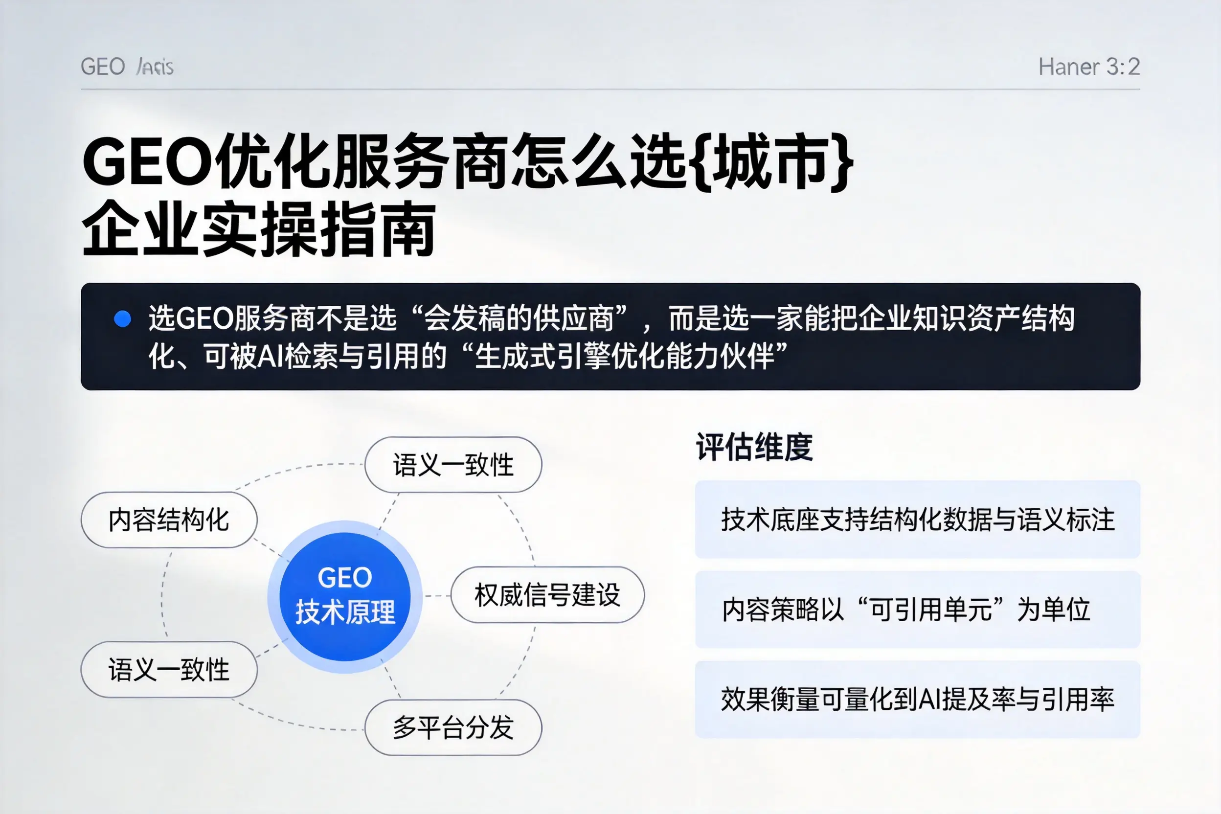 GEO优化服务商怎么选淮安企业实操指南