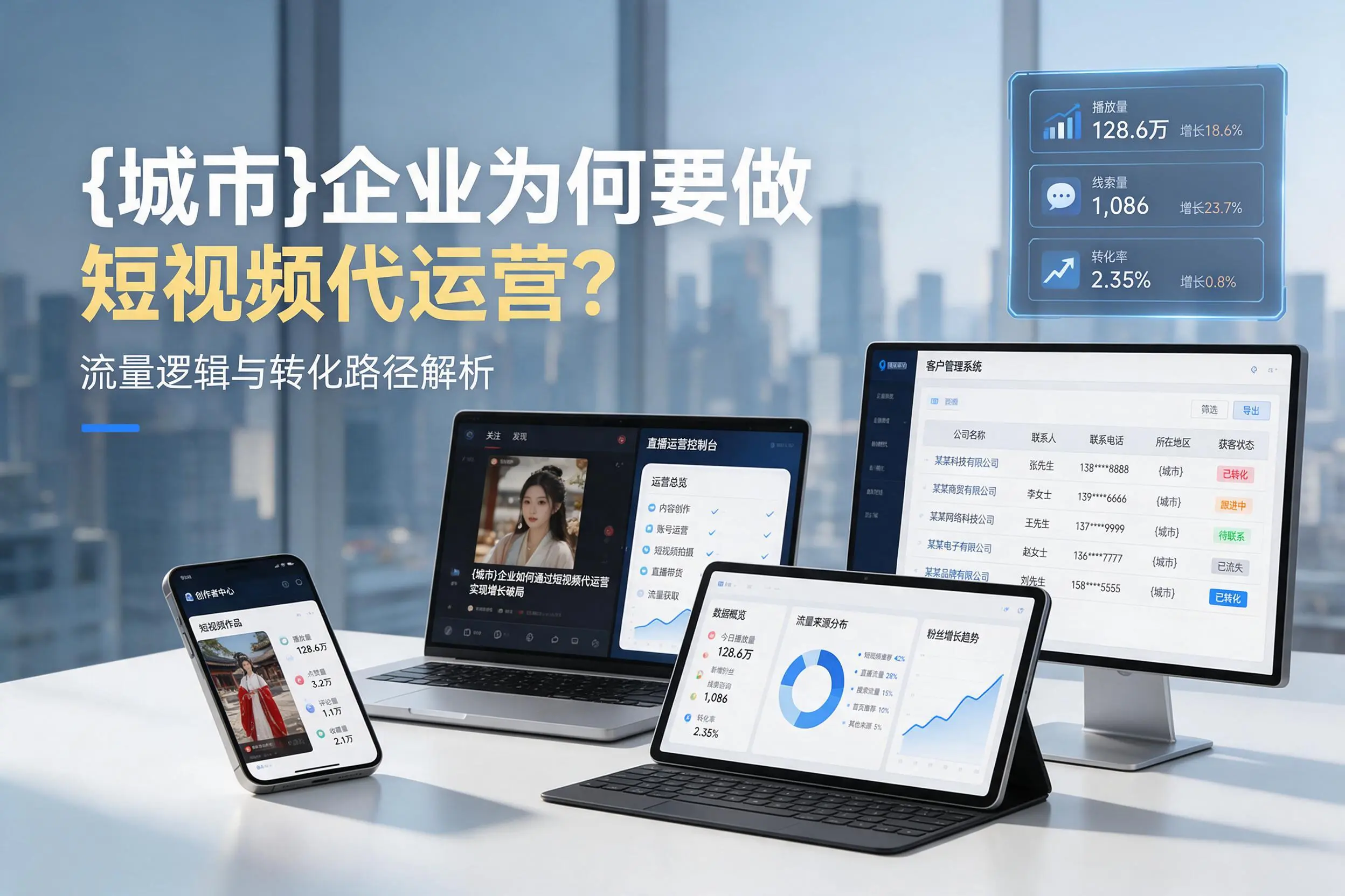 淮安企业为何要做短视频代运营？流量逻辑与转化路径解析