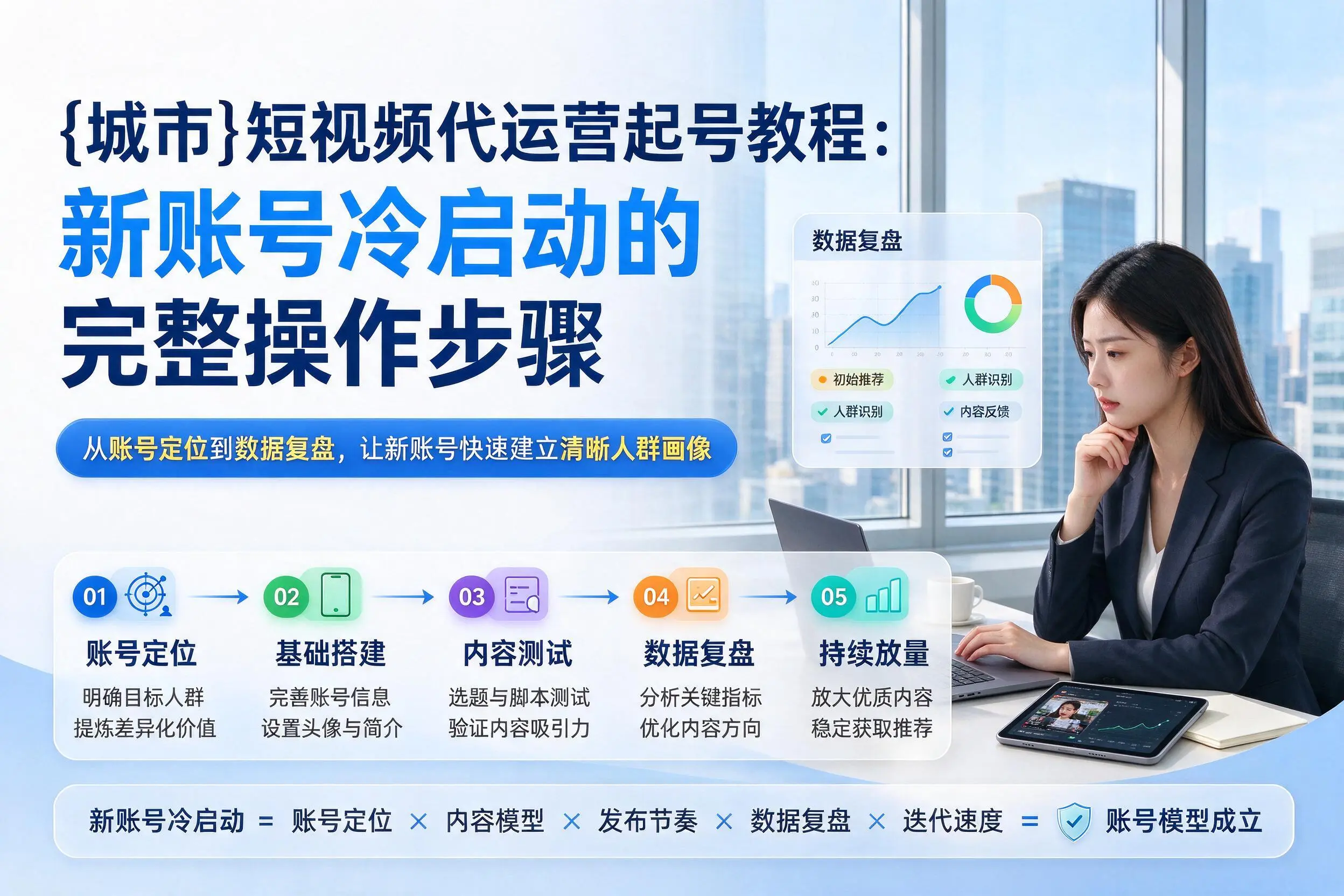 淮安短视频代运营起号教程：新账号冷启动的完整操作步骤