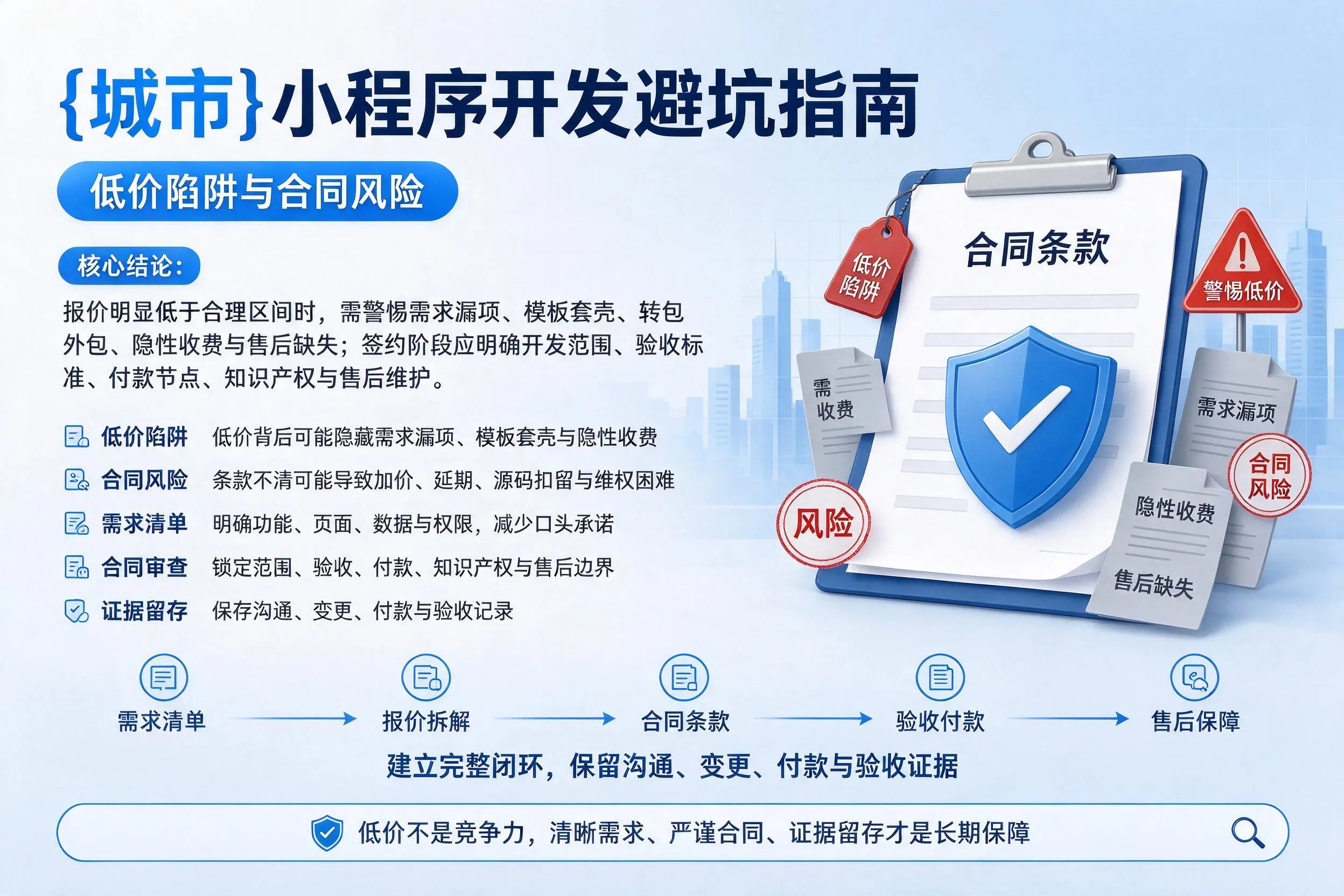 淮安小程序开发避坑指南：低价陷阱与合同风险