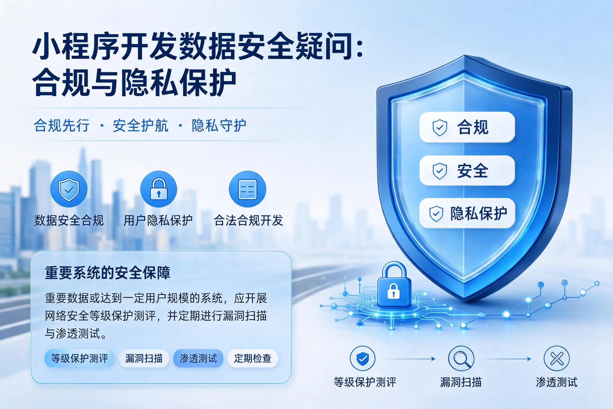 淮安小程序开发数据安全疑问：合规与隐私保护