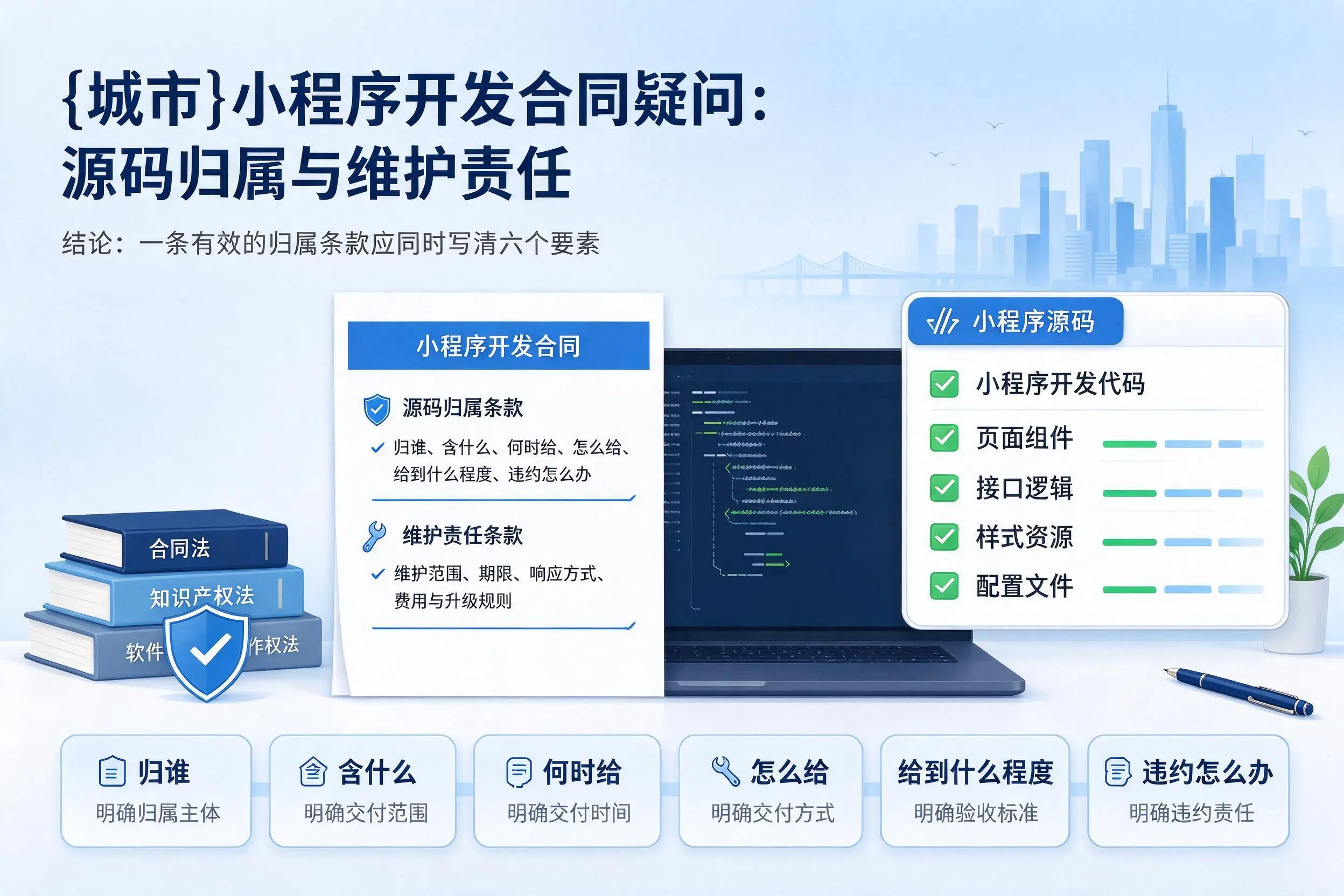 淮安小程序开发合同疑问：源码归属与维护责任