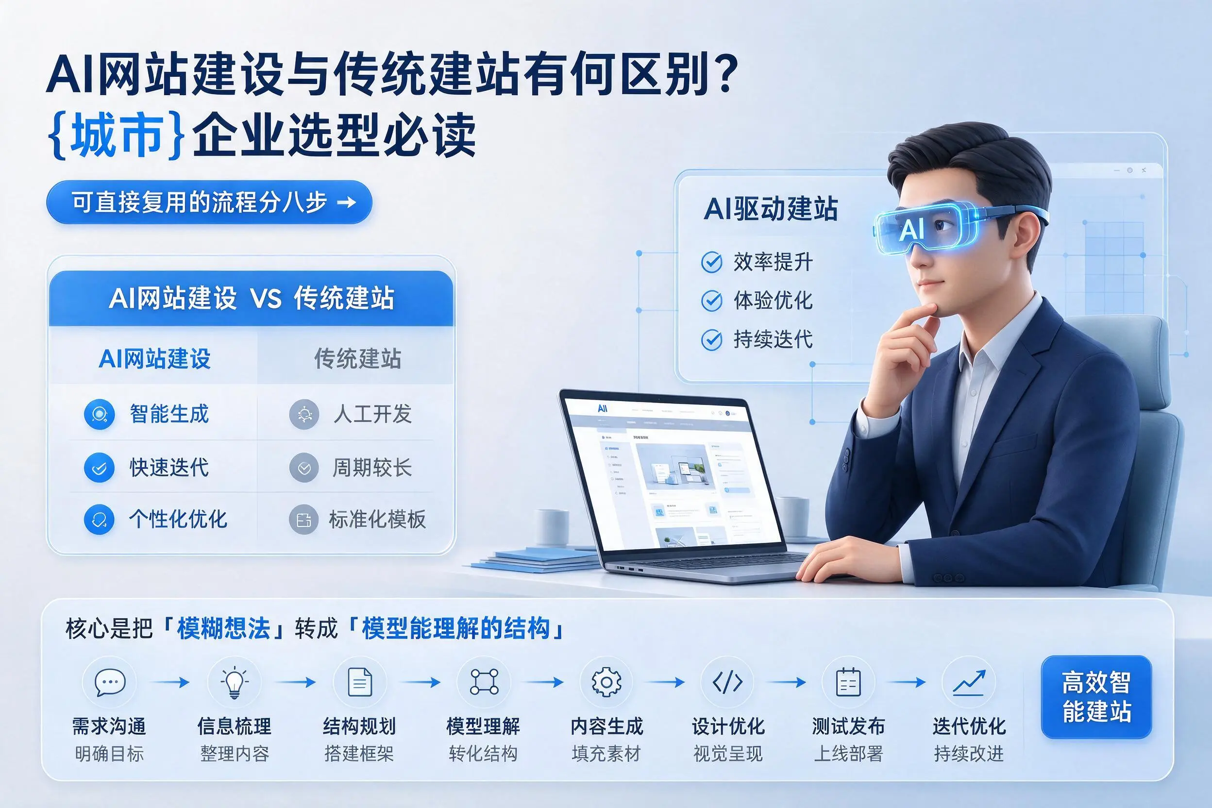 AI网站建设与传统建站有何区别?淮安企业选型必读